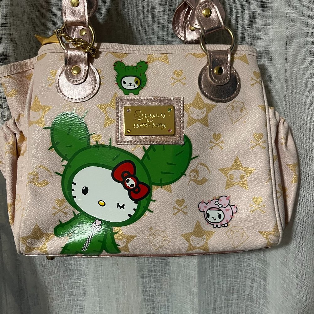 RARE Tokidoki Hello Kitty Sandy Pink Mini Boston Bag